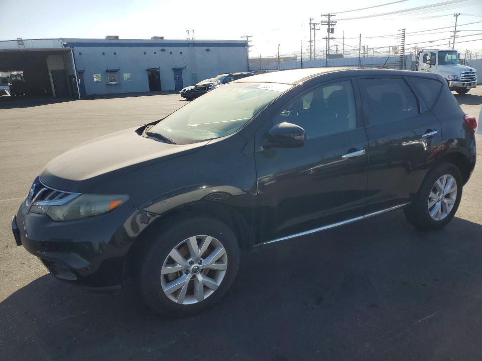 2012 Nissan Murano VIN JN8AZ1MU9CW101315 COPART salvage auction — SIDE, Ca - Lien Papers-Clean Or Ac, sold $450 on 2026-07-08 (photo 1)