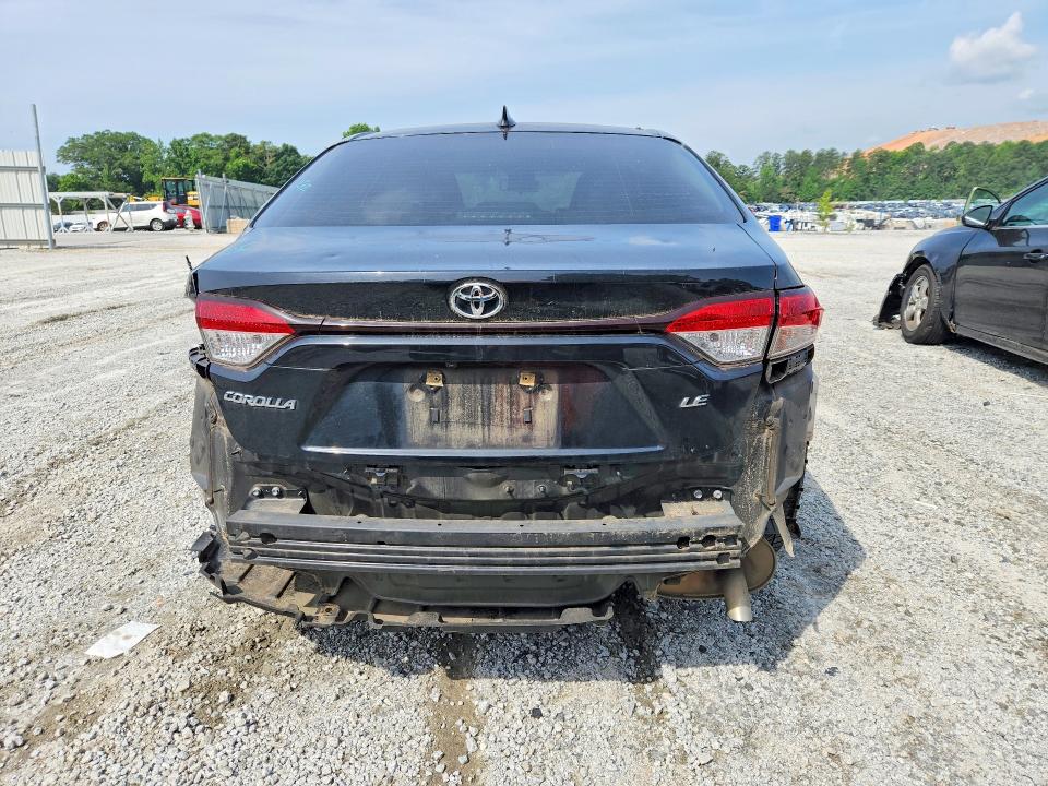 2020 Toyota Corolla VIN JTDEPRAE6LJ116768 COPART salvage auction — REAR END, Ga - Cert Of Title-Salvage, sold $1,000 on 2026-07-27 (photo 6)