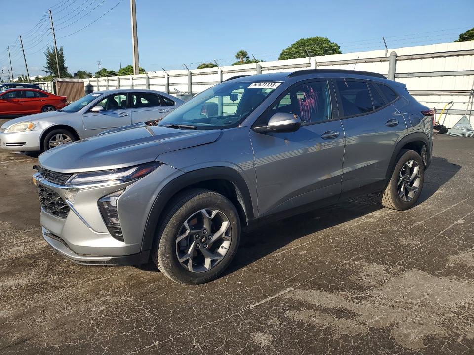 2024 Chevrolet Trax VIN KL77LHE27RC132891 COPART salvage auction — FRONT END, Fl - Cert Of Title Slvg Rebuildable (P), sold $8,500 on 2026-07-27 (photo 1)