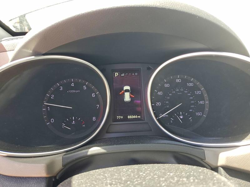 2017 Hyundai Santa fe VIN KM8SRDHF5HU165198 COPART salvage auction — FRONT END, Id - Salvage Certificate Of Title, sold $5,100 on 2026-07-23 (photo 9)