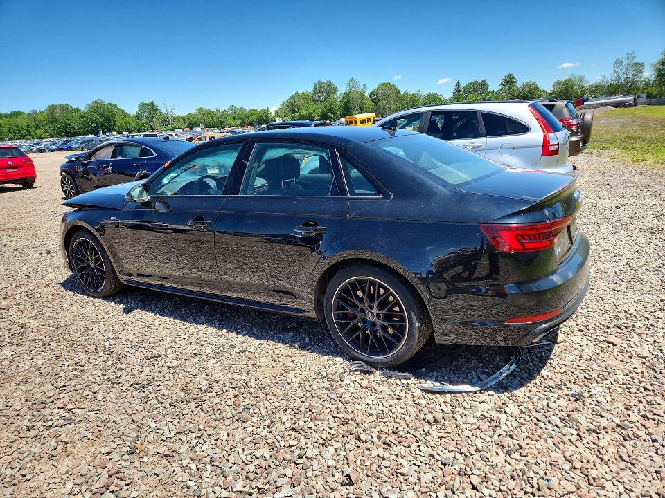 2019 Audi A4 VIN WAUENAF43KA109151 COPART salvage auction — FRONT END, Ny - Mv-907A Salvage Certificate, sold $4,450 on 2026-07-22 (photo 2)