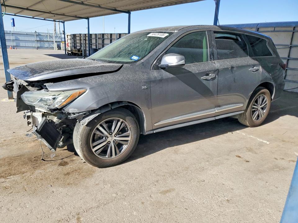 2017 Infiniti VIN 5N1DL0MNXHC515897 COPART salvage auction — FRONT END, Tx - Salvage Vehicle Title, sold $1,000 on 2026-07-17 (photo 1)