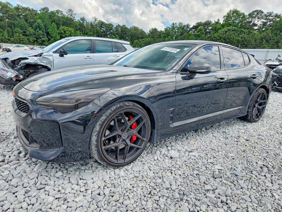 2019 Kia Stinger VIN KNAE55LC5K6061903 COPART salvage auction — REAR END, GA - CERT OF TITLE-SALVAGE, sold $350 on 2026-07-30 (photo 1)
