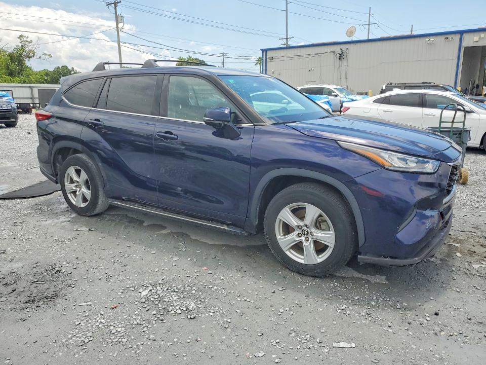 2020 Toyota Highlander VIN 5TDCZRAH1LS005172 COPART salvage auction — FRONT END, Fl - Certificate Of Title, sold $14,200 on 2026-07-03 (photo 4)