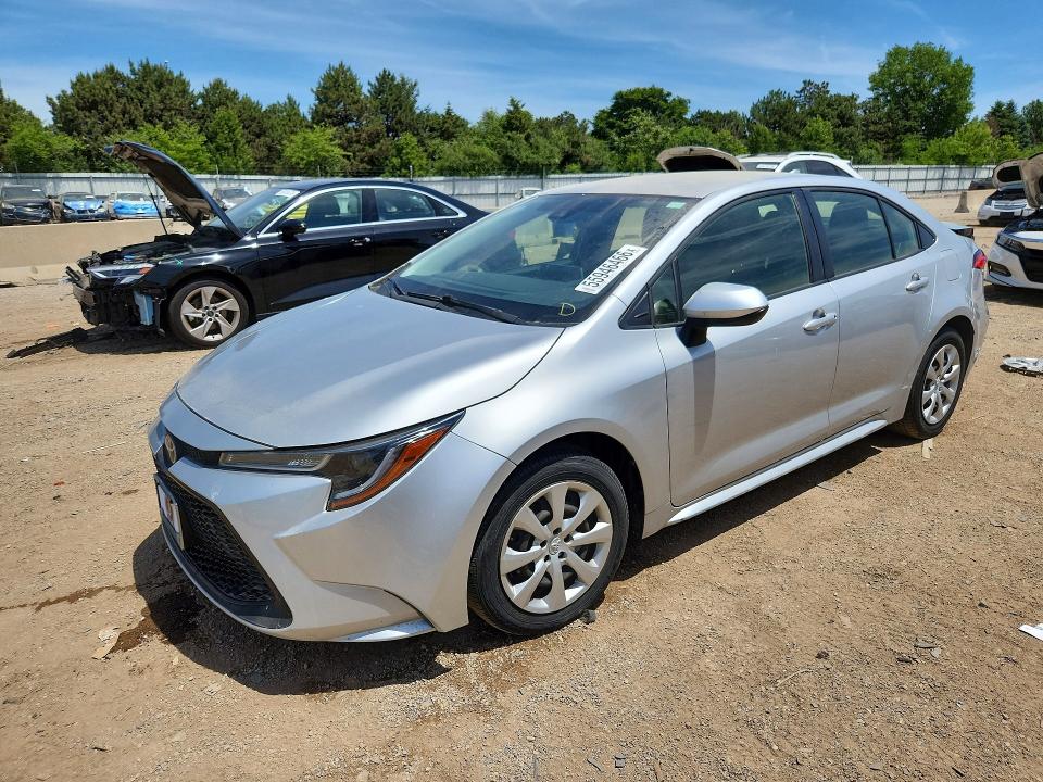 2021 Toyota Corolla VIN JTDEPMAE1MJ153909 COPART salvage auction — REAR END, Il - Salvage Certificate, sold $250 on 2026-07-21 (photo 1)