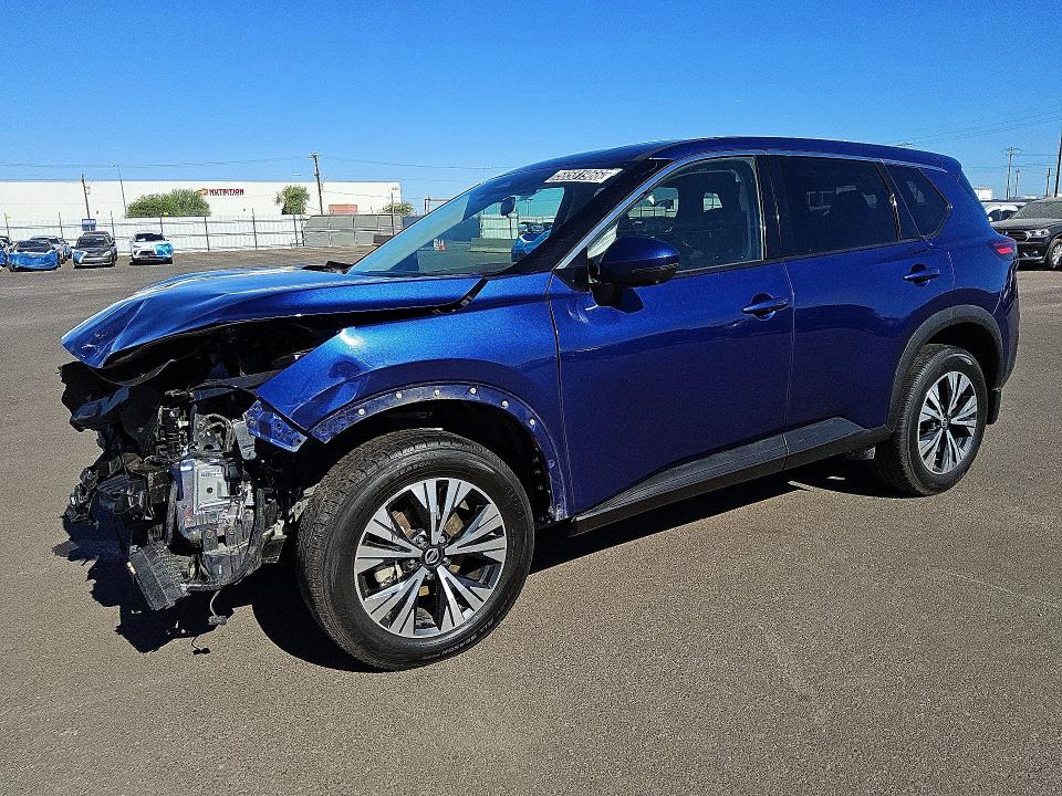 2021 Nissan Rogue VIN 5N1AT3BA6MC836138 COPART salvage auction — FRONT END, Az - Certificate Of Title, sold $2,700 on 2026-07-30 (photo 1)