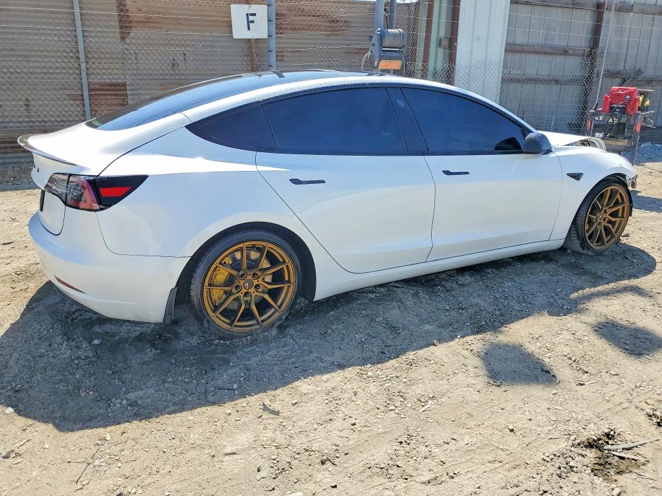 2022 Tesla Model 3 VIN 5YJ3E1EA7NF167664 COPART salvage auction — FRONT END, Ca - Salvage Certificate, sold $6,100 on 2026-07-08 (photo 3)