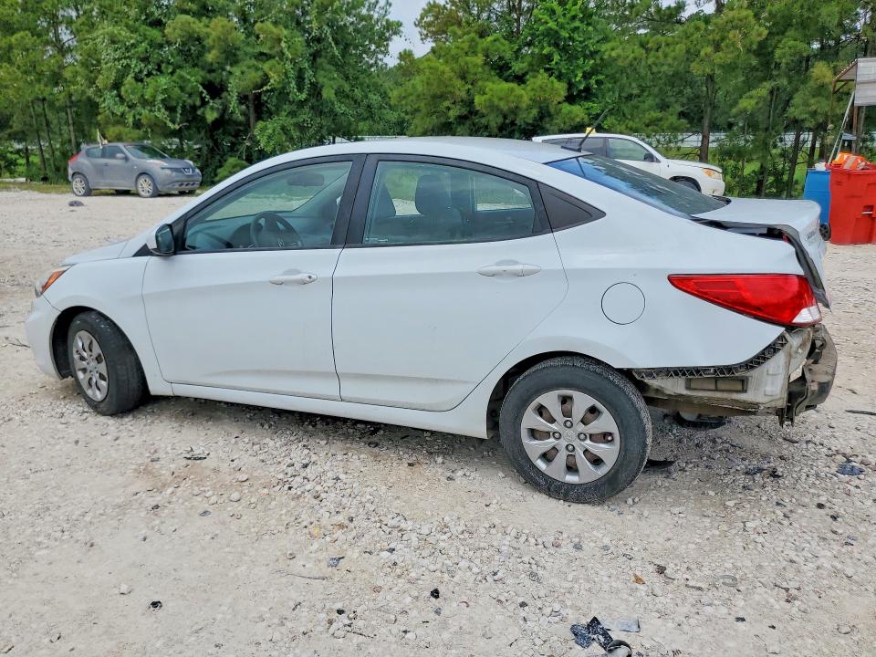 2017 Hyundai Accent VIN KMHCT4AE6HU369743 COPART salvage auction — REAR END, Tx - Salvage Vehicle Title, sold $2,000 on 2026-07-28 (photo 2)