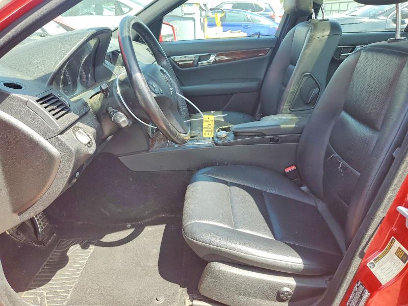 2010 Mercedes-benz C class VIN WDDGF8BB8AF415162 COPART salvage auction — FRONT END, PA - CERTIFICATE OF SALVAGE, sold $525 on 2026-08-11 (photo 7)