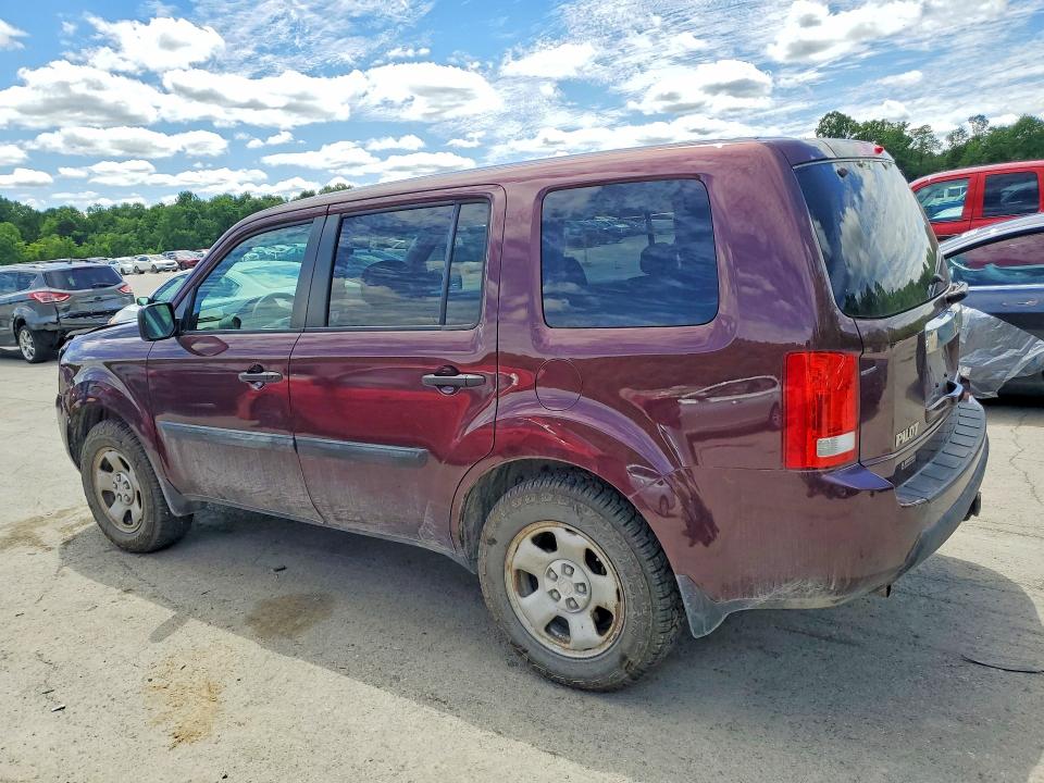 2011 Honda Pilot VIN 5FNYF4H25BB064120 COPART salvage auction — FRONT END, Pa - Certificate Of Salvage, sold $975 on 2026-07-09 (photo 2)