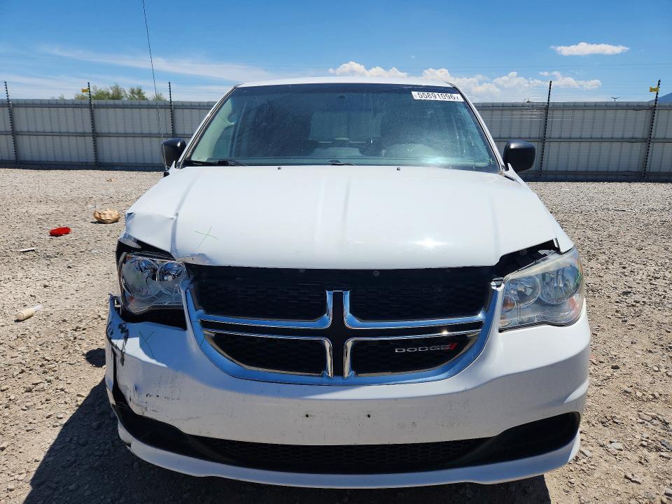 2016 Dodge VIN 2C4RDGBG1GR345908 COPART salvage auction — FRONT END, Ut - Salvage Certificate, sold $2,000 on 2026-07-02 (photo 5)