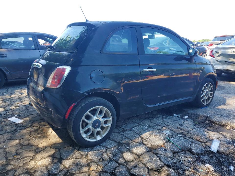 2013 Fiat 500 VIN 3C3CFFAR7DT534296 COPART salvage auction — FRONT END, Mt - Certificate Of Title, sold $650 on 2026-07-10 (photo 3)