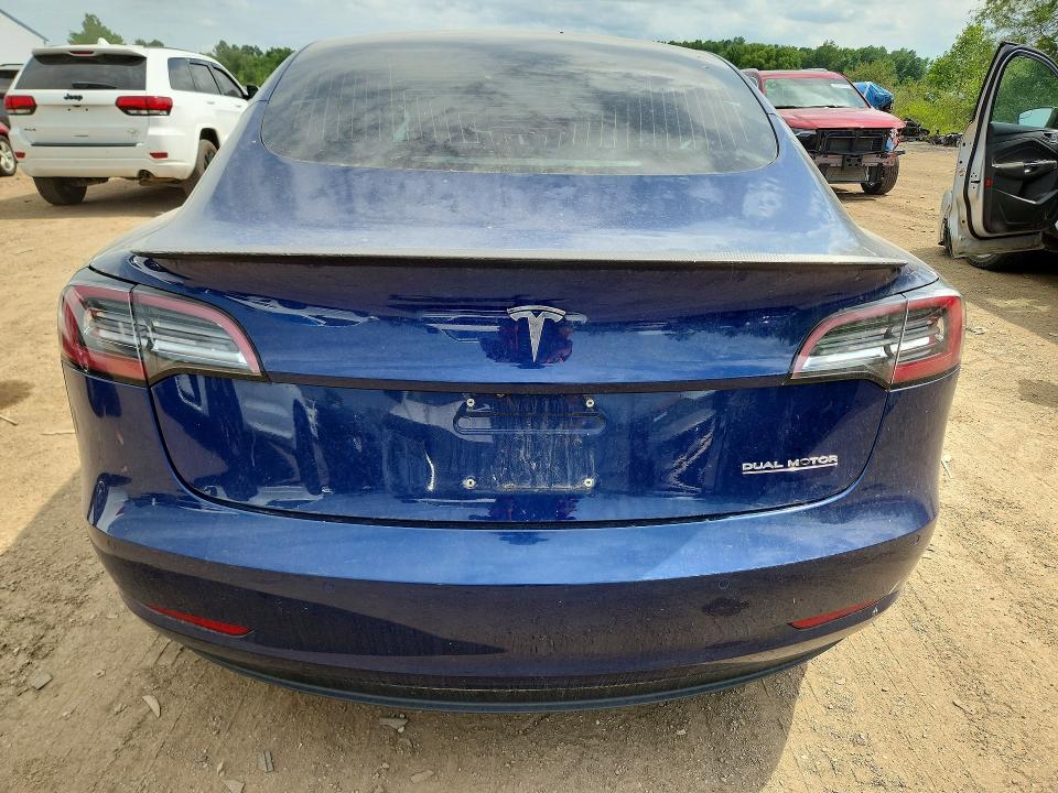 2018 Tesla Model 3 VIN 5YJ3E1EB8JF074199 COPART salvage auction — HAIL, Oh - Cert Of Title-Salvage, sold $7,100 on 2026-07-02 (photo 6)