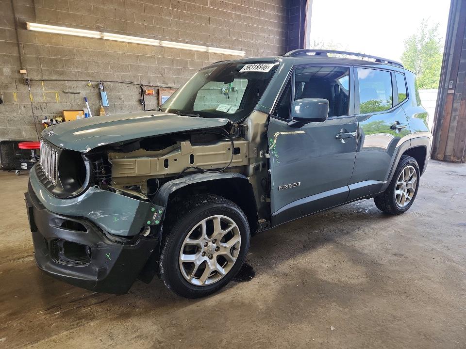 2017 Jeep Renegade VIN ZACCJBBBXHPF94655 COPART salvage auction — FRONT END, Ny - Mv-907A Salvage Certificate, sold $2,150 on 2026-07-06 (photo 1)