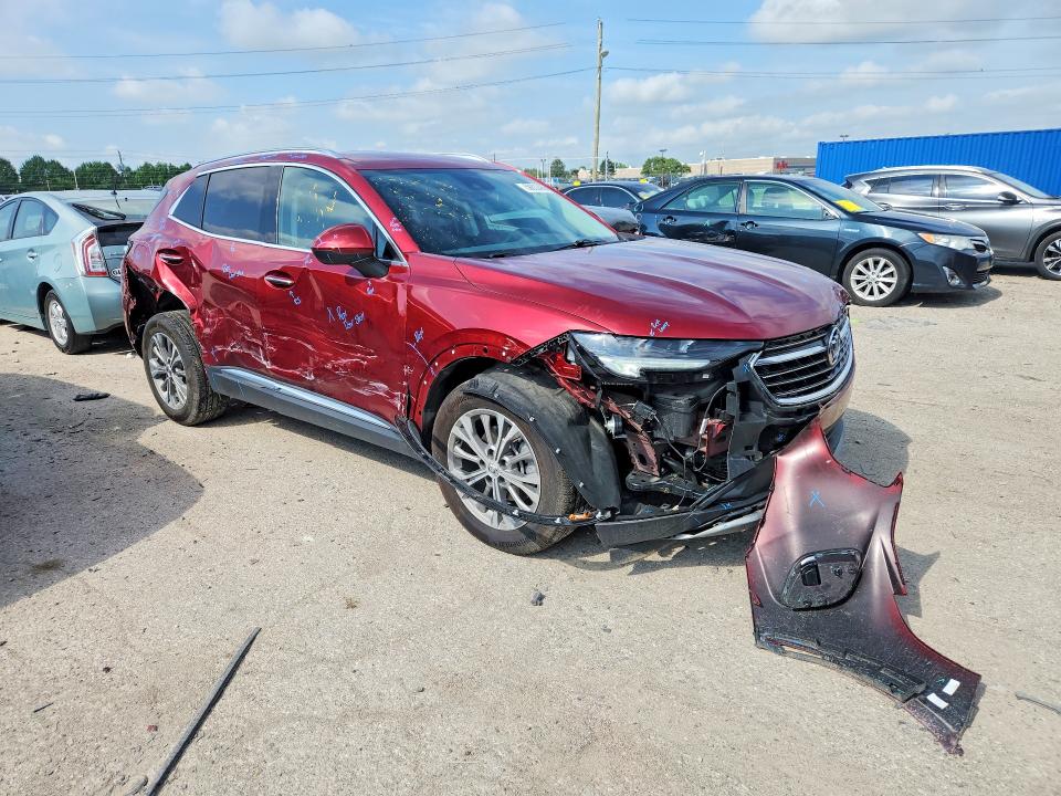 2023 Buick Envision VIN LRBAZLR41PD036721 COPART salvage auction — FRONT END, In - Cert Of Title-Salvage Title, sold $2,600 on 2026-07-31 (photo 4)