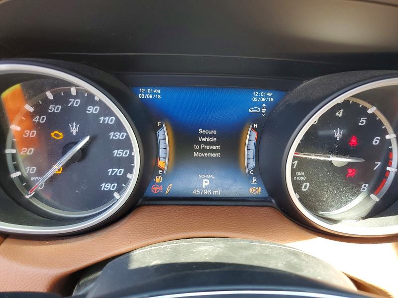2019 Maserati Levante VIN ZN661XUA5KX322564 COPART salvage auction — FRONT END, Ca - Salvage Certificate, sold $3,900 on 2026-07-22 (photo 9)