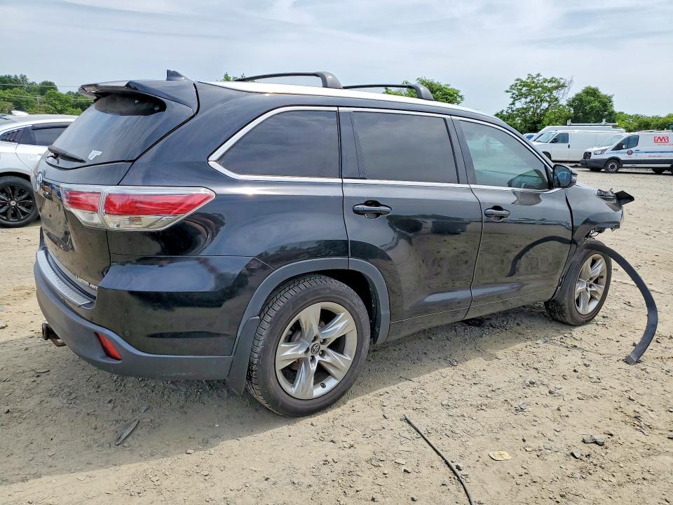2016 Toyota Highlander VIN 5TDDKRFH3GS292814 COPART salvage auction — FRONT END, Md - Cert Of Salvage > 75% Damage, sold $9,000 on 2026-07-07 (photo 3)