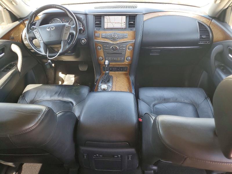 2012 Infiniti Qx56 VIN JN8AZ2NCXC9315563 COPART salvage auction — FRONT END, Oh - Certificate Of Title, sold $1,300 on 2026-07-10 (photo 8)