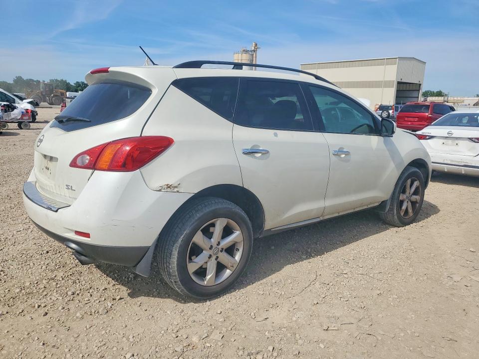2009 Nissan Murano VIN JN8AZ18W89W134021 COPART salvage auction — FRONT END, Mo - Salvage Certificate Of Title, sold $450 on 2026-07-23 (photo 3)