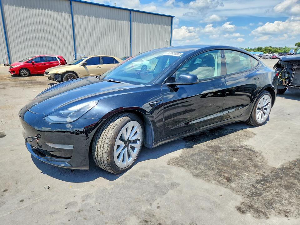 2021 Tesla VIN 5YJ3E1EA1MF023686 COPART salvage auction — FRONT END, FL - CERT OF TITLE SLVG REBUILDABLE, sold $7,100 on 2026-07-15 (photo 1)