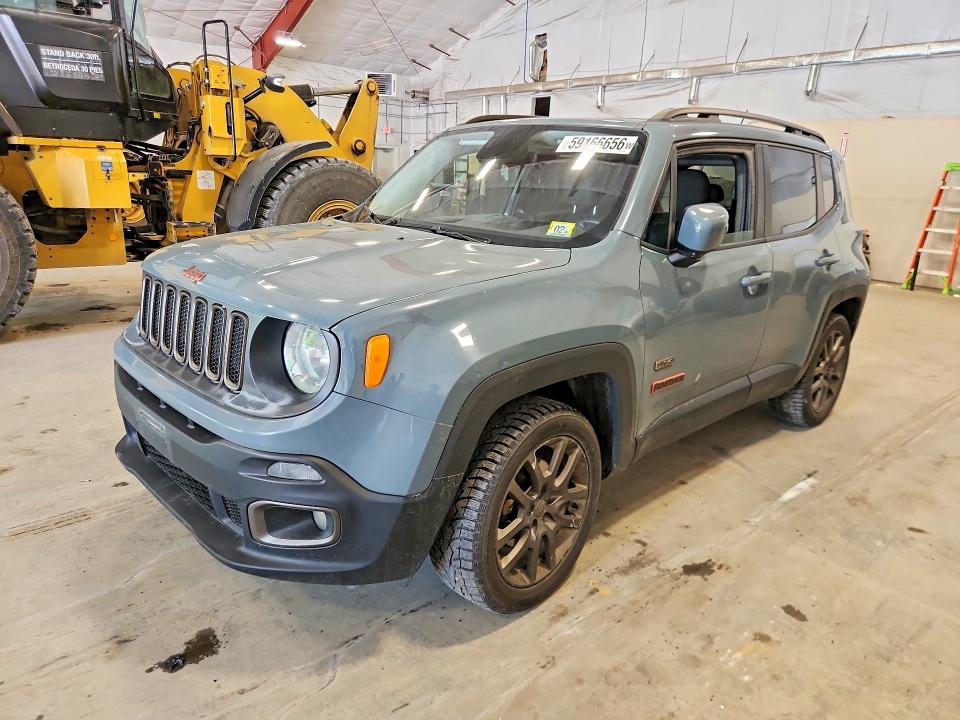 2016 Jeep Renegade VIN ZACCJBBT8GPD87964 COPART salvage auction — MINOR DENT/SCRATCHES, Vt - Certificate Of Title, sold $1,300 on 2026-07-07 (photo 1)