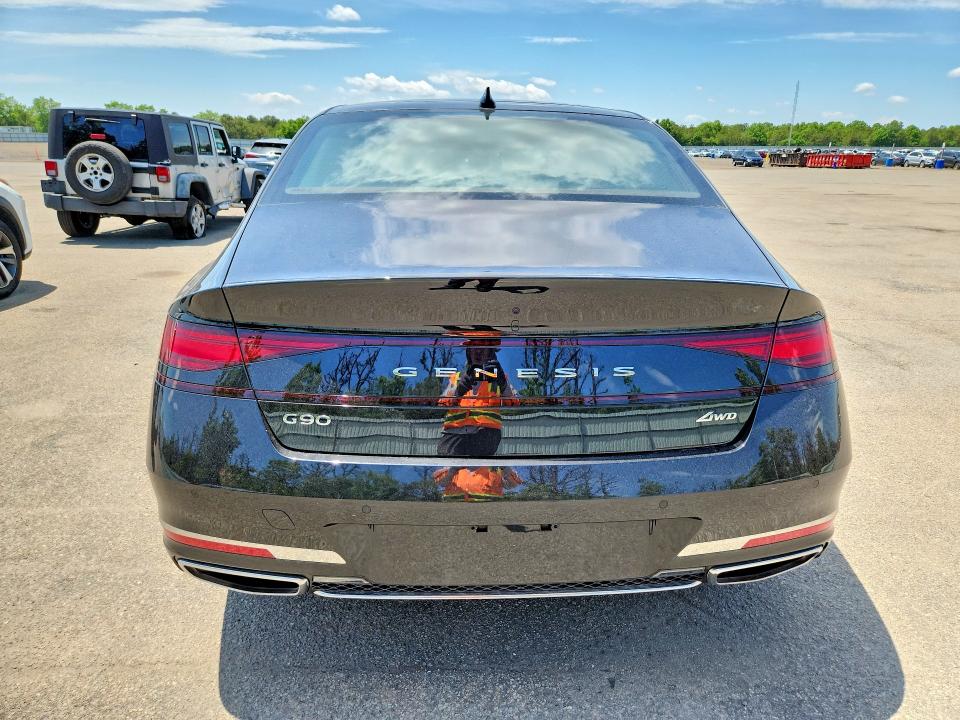 2026 Genesis G90 VIN KMTFC4SD8TU056114 COPART salvage auction — FRONT END, NY - MV-907A SALVAGE CERTIFICATE, sold $26,250 on 2026-08-12 (photo 6)