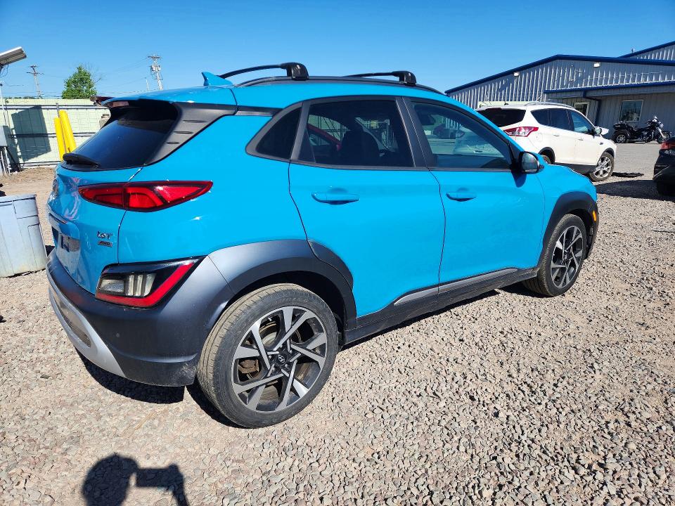 2022 Hyundai Kona VIN KM8K5CA31NU928755 COPART salvage auction — FRONT END, NY - MV-907A SALVAGE CERTIFICATE, sold $250 on 2026-07-27 (photo 3)