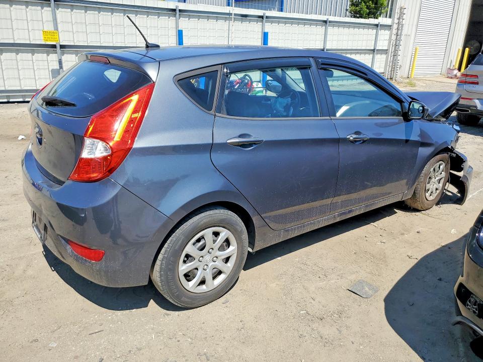 2013 Hyundai Accent VIN KMHCT5AE6DU094648 COPART salvage auction — FRONT END, Ga - Cert Of Title-Salvage, sold $225 on 2026-07-09 (photo 3)