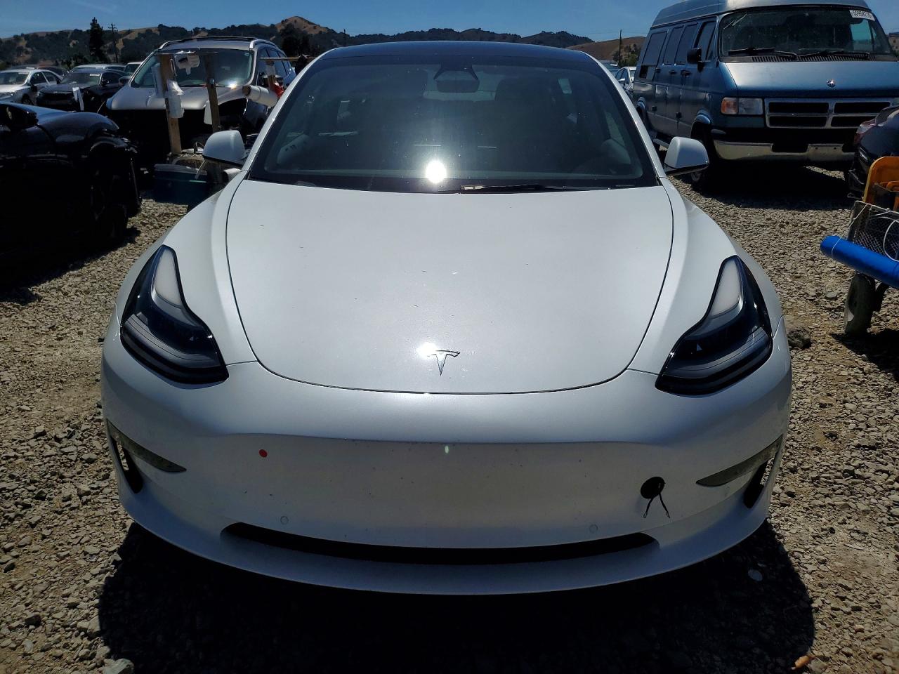 2021 Tesla Model 3 VIN 5YJ3E1EA3MF095733 COPART salvage auction — Rear End, CA - SALVAGE CERTIFICATE, sold $6,100 on 2026-07-02 (photo 5)