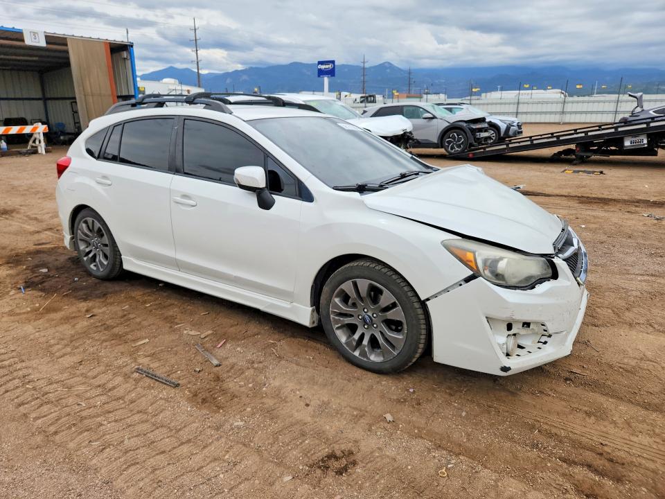 2015 Subaru Impreza VIN JF1GPAT63FH231281 COPART salvage auction — FRONT END, Co - Salvage Title, sold $325 on 2026-07-16 (photo 4)
