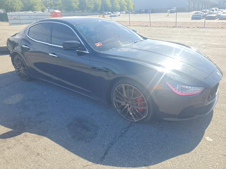 2015 Maserati Ghibli VIN ZAM57RTA2F1133707 COPART salvage auction — REAR END, Wv - Salvage Certificate, sold $550 on 2026-07-21 (photo 4)