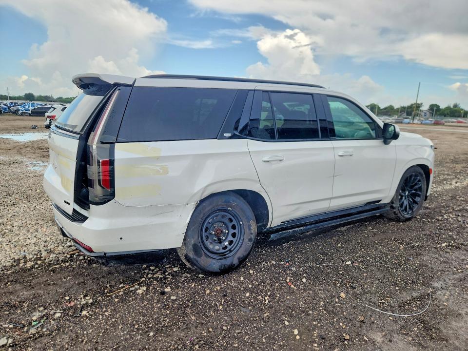 2023 Cadillac Escalade VIN 1GYS3FKLXPR495589 COPART salvage auction — REAR END, Id - Salvage Certificate Of Title, sold $20,700 on 2026-07-02 (photo 3)