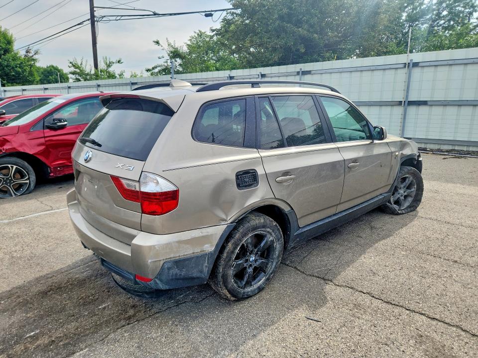 2008 BMW X3 VIN WBXPC93448WJ21537 COPART salvage auction — FRONT END, Oh - Cert Of Title-Salvage, sold $1,050 on 2026-07-08 (photo 3)