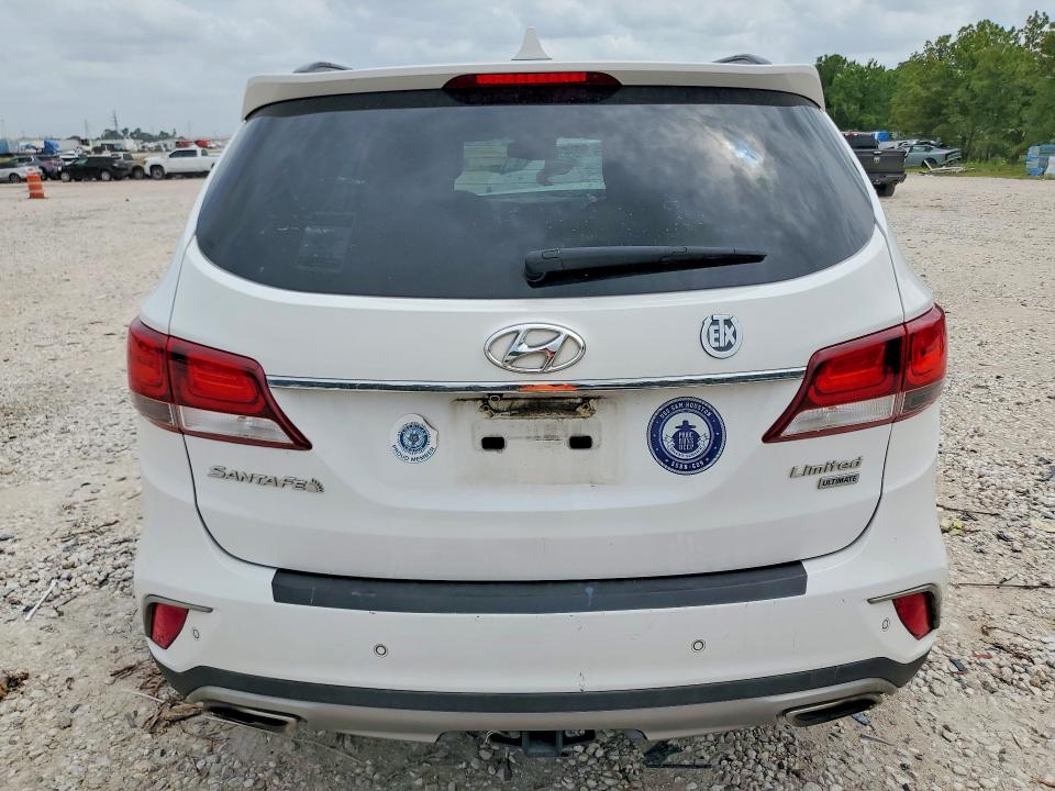 2017 Hyundai Santa fe VIN KM8SR4HF1HU255951 COPART salvage auction — FRONT END, Tx - Salvage Vehicle Title, sold $900 on 2026-07-28 (photo 6)