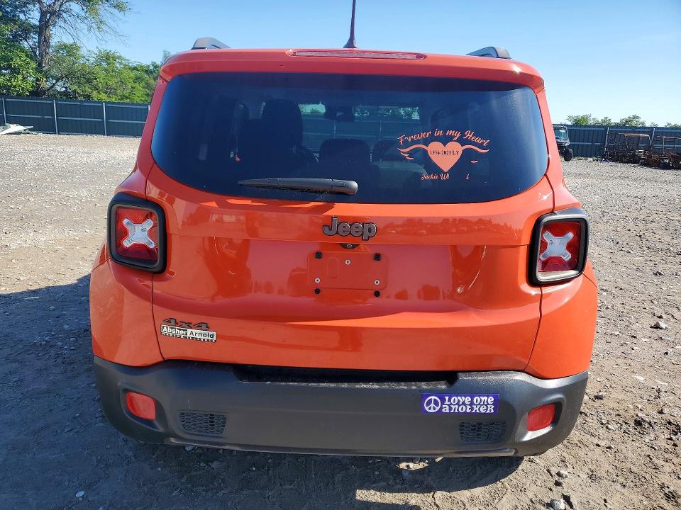 2016 Jeep VIN ZACCJBBT7GPD81783 COPART salvage auction — FRONT END, Mo - Salvage Certificate Of Title, sold $1,550 on 2026-07-27 (photo 6)