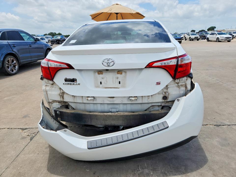 2016 Toyota Corolla VIN 5YFBURHE3GP482142 COPART salvage auction — REAR END, Tx - Salvage Vehicle Title, sold $4,200 on 2026-07-20 (photo 6)