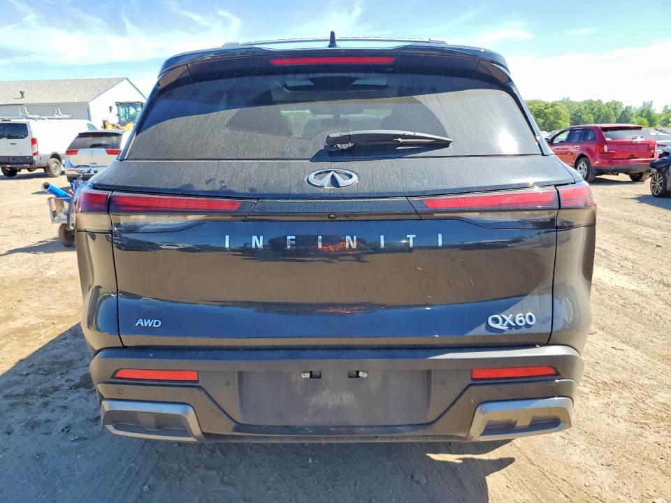 2025 Infiniti Qx60 VIN 5N1AL1GS6SC356006 COPART salvage auction — HAIL, OH - CERT OF TITLE-SALVAGE, sold $21,500 on 2026-07-14 (photo 6)
