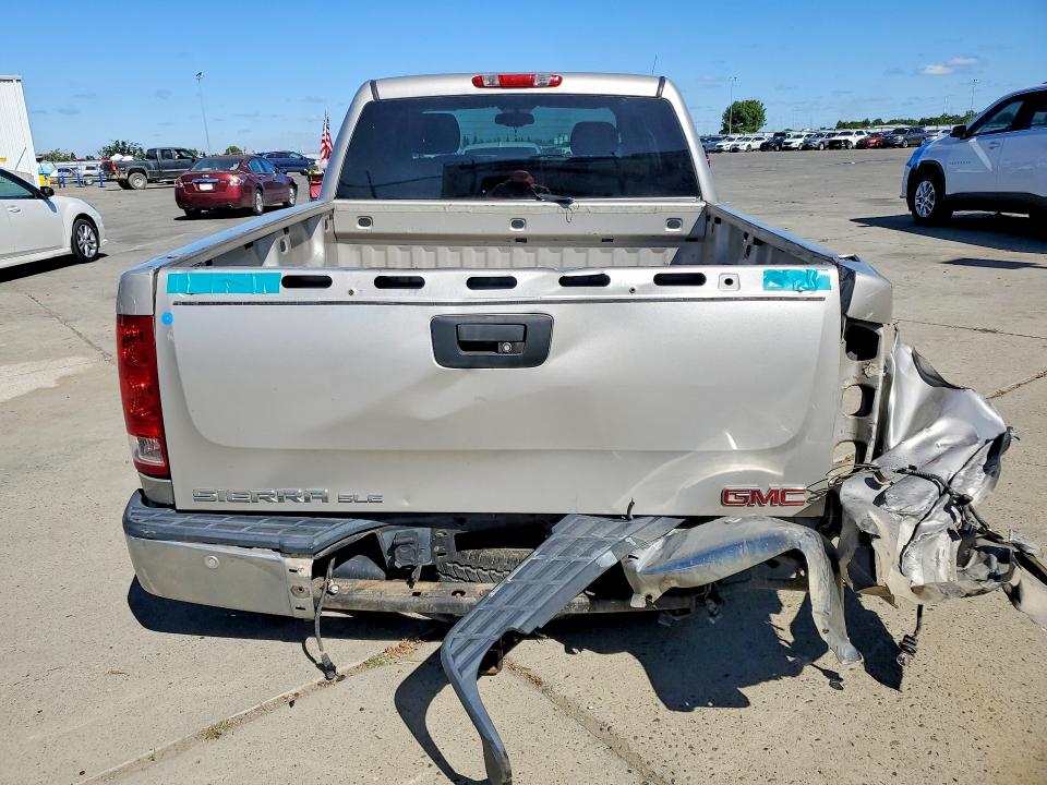 2008 Gmc SIERRA VIN 3GTEC13J28G280972 COPART salvage auction — REAR END, Ca - Salvage Certificate, sold $100 on 2026-07-27 (photo 6)