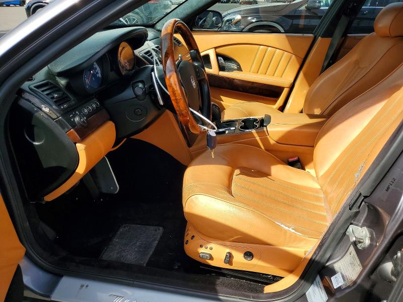2007 Maserati Quattroporte VIN ZAMFE39A770032622 COPART salvage auction — FRONT END, Ca - Salvage Certificate, sold $4,550 on 2026-07-22 (photo 7)