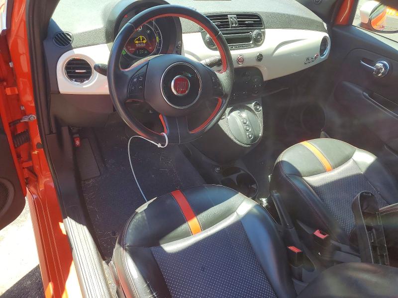 2013 Fiat 500 VIN 3C3CFFGE2DT751050 COPART salvage auction — FRONT END, Or - Salvage Title Certificate, sold $1,550 on 2026-07-27 (photo 8)