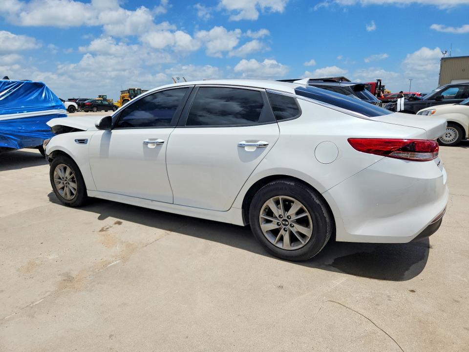 2016 Kia Optima VIN 5XXGT4L33GG026006 COPART salvage auction — FRONT END, Tx - Certificate Of Title (P), sold $800 on 2026-07-09 (photo 2)