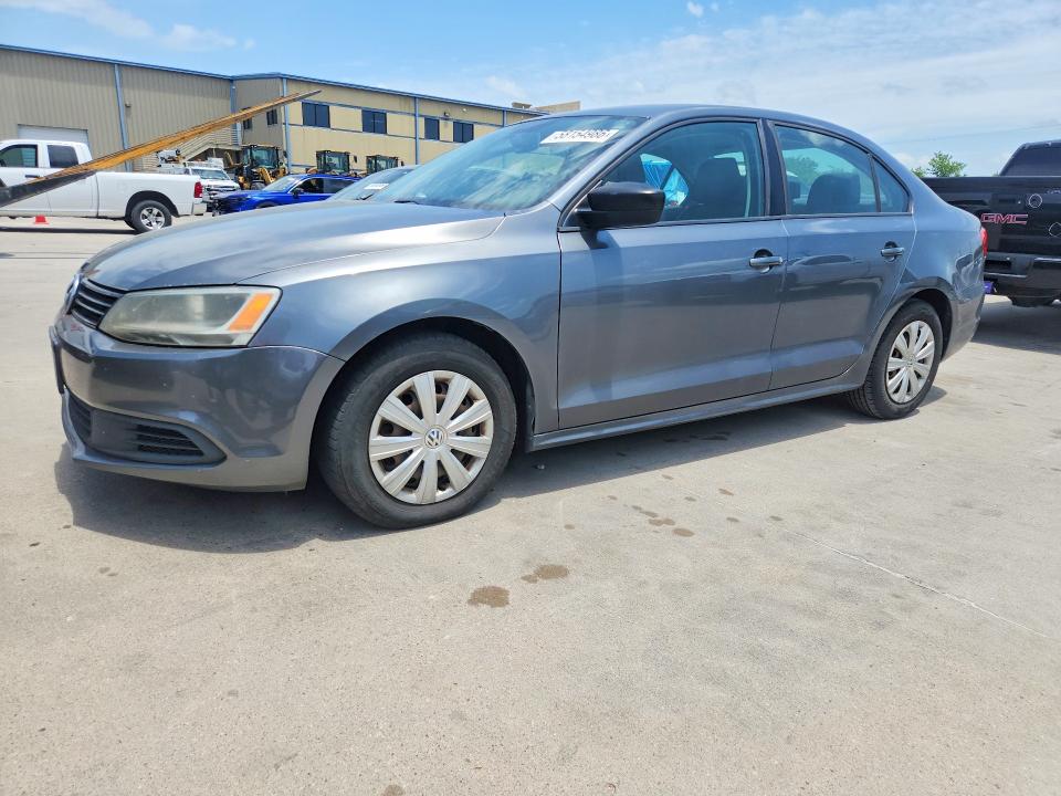 2014 Volkswagen Jetta VIN 3VW2K7AJ7EM361536 COPART salvage auction — FRONT END, Tx - Certificate Of Title, sold $725 on 2026-07-02 (photo 1)