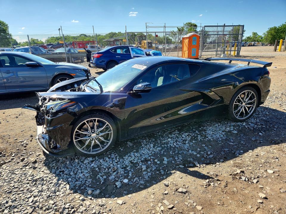 2025 Chevrolet Corvette VIN 1G1YC2D48S5100543 COPART salvage auction — FRONT END, Md - Cert Of Salvage < 75% Damage, sold $16,300 on 2026-07-30 (photo 1)