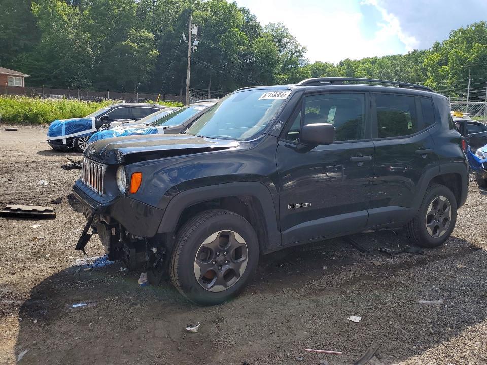 2017 Jeep Renegade VIN ZACCJBAB1HPG29908 COPART salvage auction — FRONT END, MD - CERT OF SALVAGE > 75% DAMAGE, sold $500 on 2026-07-30 (photo 1)