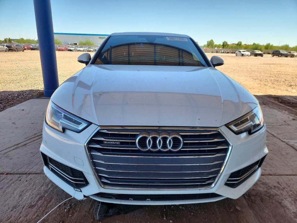 2017 Audi A4 VIN WAUENAF49HA172053 COPART salvage auction — FRONT END, Az - Cert Of Title - Salvage, sold $8,500 on 2026-09-10 (photo 5)