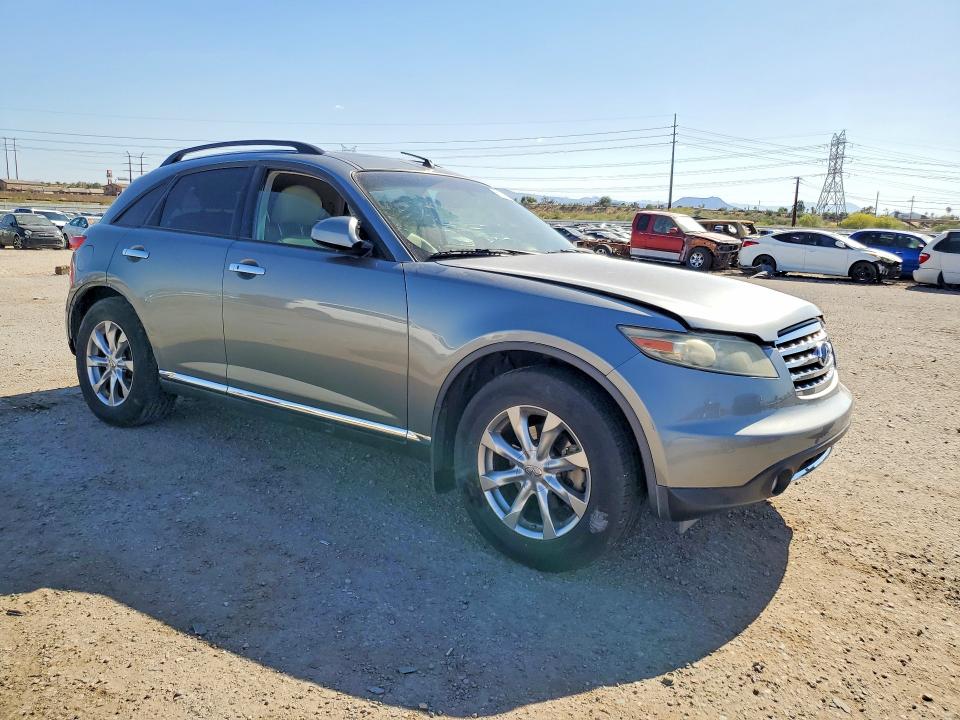 2007 Infiniti Fx35 VIN JNRAS08U07X101224 COPART salvage auction — SIDE, Az - Cert Of Title - Salvage, sold $325 on 2026-07-10 (photo 4)