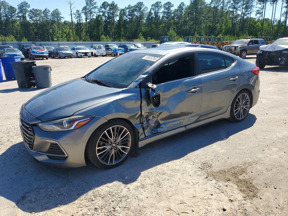 2017 Hyundai Elantra VIN KMHD04LB3HU330219 COPART salvage auction — SIDE, Sc - Cert Of Title-Salvage, sold $3,100 on 2026-07-15 (photo 1)