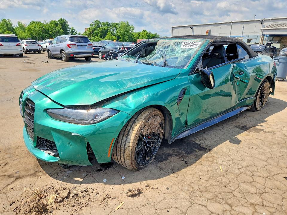 2022 BMW M4 VIN WBS33BA0XNCK00414 COPART salvage auction — ALL OVER, Ct - Cert Of Title-Salvage, sold $12,200 on 2026-07-28 (photo 1)