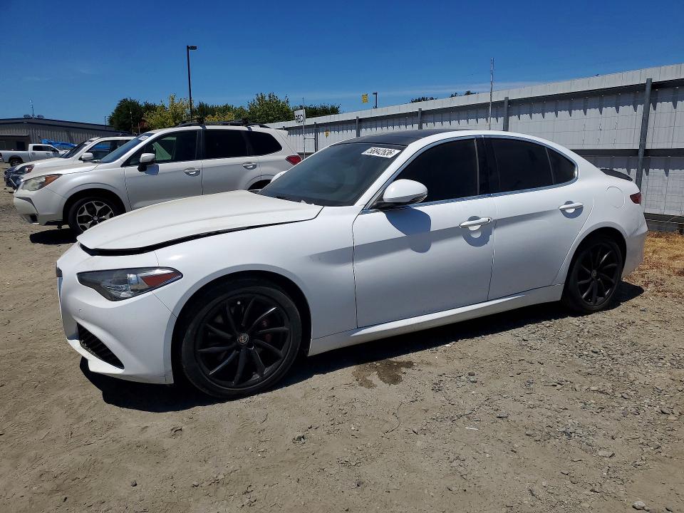 2017 Alfa romeo Giulia VIN ZARFAEBNXH7556175 COPART salvage auction — Burn Engine, CA - NON-REPAIRABLE VEHICLE CERT, sold $1,800 on 2026-08-18 (photo 1)
