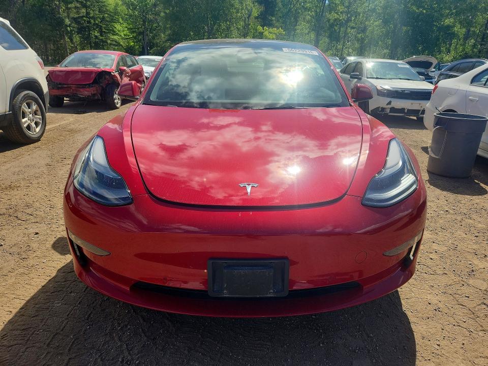 2022 Tesla Model 3 VIN 5YJ3E1EBXNF102834 COPART salvage auction — FRONT END, On - Permit Salvage, sold $9,600 on 2026-07-02 (photo 5)